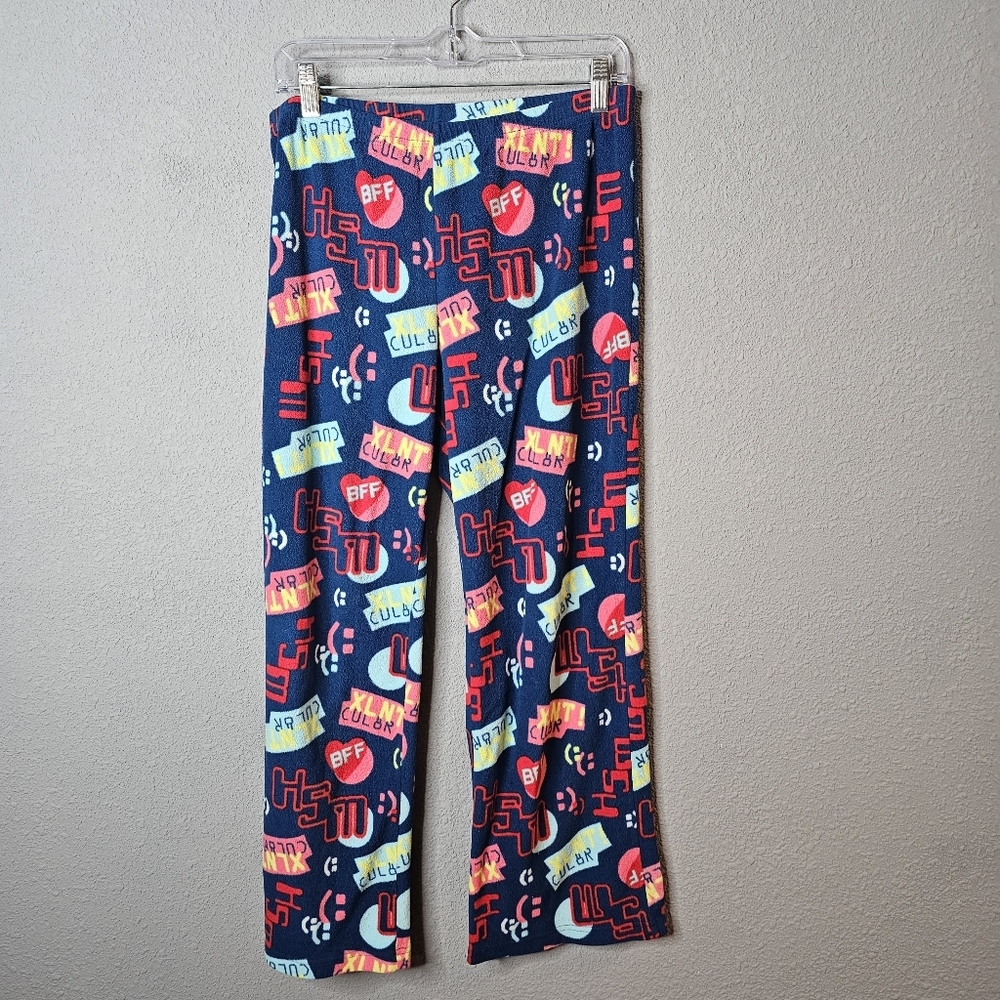 Disney High School Musical Pajama Pants Womens Medium Soft Fleece Elastic‎ Waist